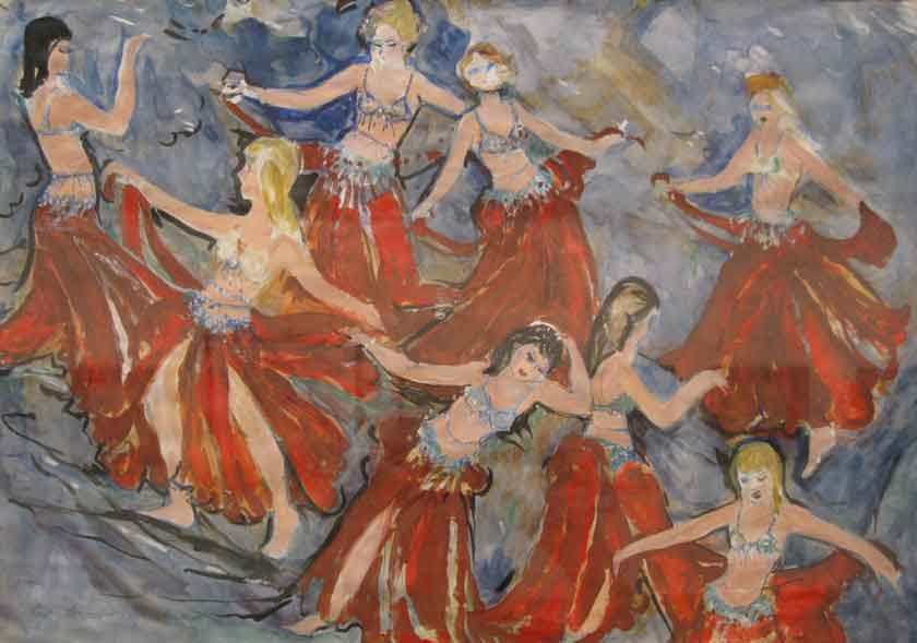 Belly Dancers by Cynthia Wallace 
